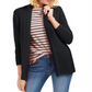 Charter Club Women's Shawl Collar Mixed Stitch Sweater Black Petite Small