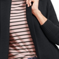 Charter Club Women's Shawl Collar Mixed Stitch Sweater Black Petite Small