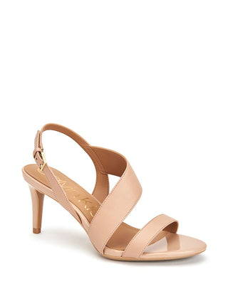 Calvin Klein Women's Lancy Leather Strappy Sandals Brown Size 9.5 M