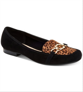 Charter Club Women's Alettee Square-Toe Loafers Shoes Black- Size 10 M