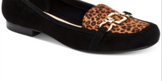 Charter Club Women's Alettee Square-Toe Loafers Shoes Black- Size 10 M