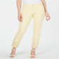 Charter Club Women's Bristol Eyelet Hem Skinny Jeans Yellow Size 14