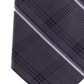 Michael Kors Men's Classic Tonal Glen Plaid Stripe Silk Tie Black Size Regular