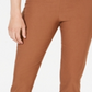 Charter Club Women's Chelsea Tummy Control Skinny Leg Ankle Pants Brown Size 8