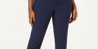 Charter Club Women's Straight Leg Pants Blue Size 6 Petite