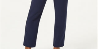 Charter Club Women's Straight Leg Pants Blue Size 6 Petite