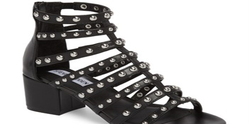 Steve Madden Women's Mania Strappy Sandal Black Multi Leather Size 6 M