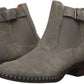 Gentle Souls Women's Best Buckle Chelsea Leather Closed Toe Ankle Fashion Boots Gray Size 5.5 M