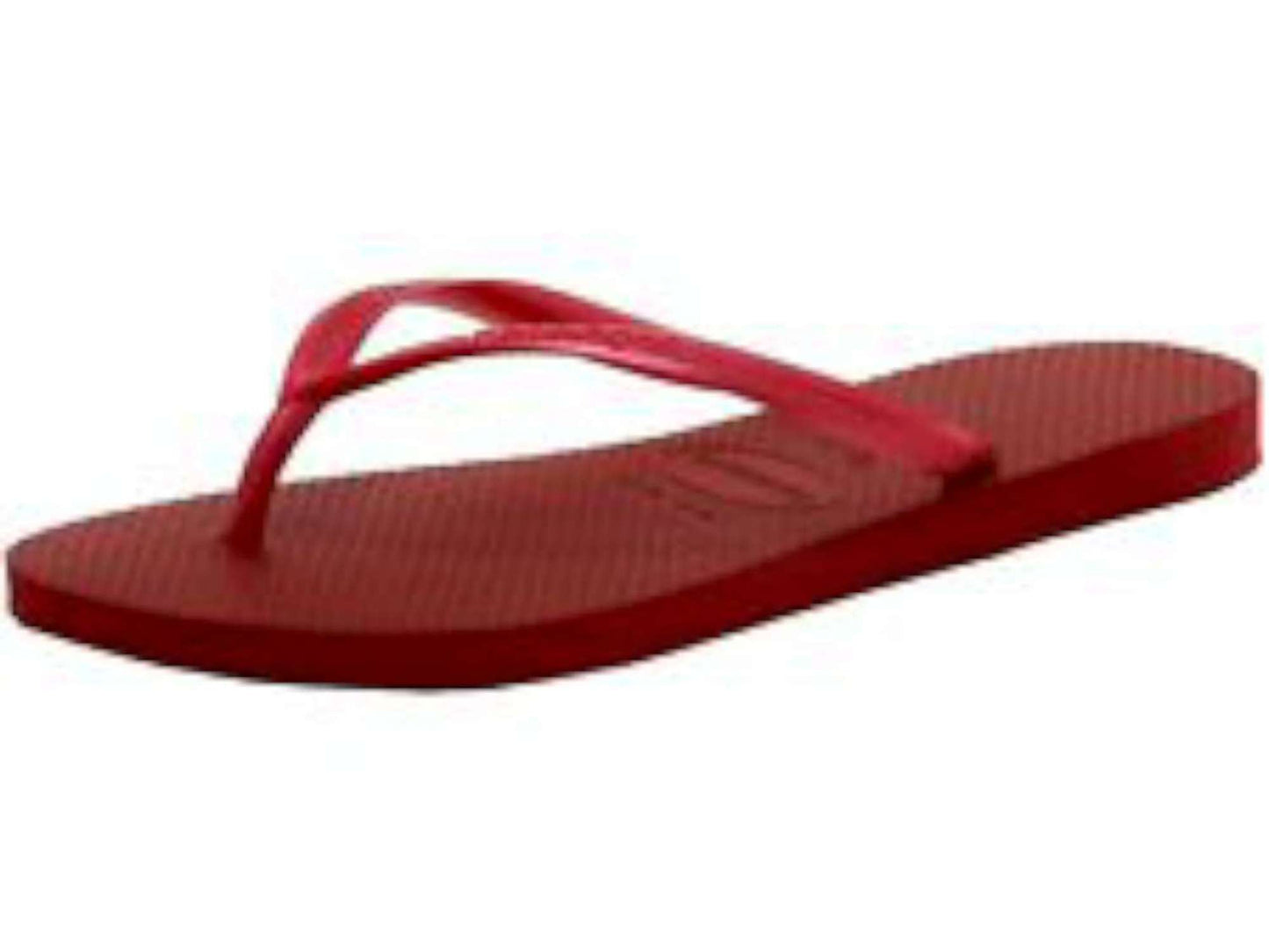 Havaiana Women's Slim Textured Thong Flip Flops Red Size -7/8 W
