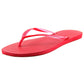 Havaiana Women's Slim Textured Thong Flip Flops Red Size -7/8 W