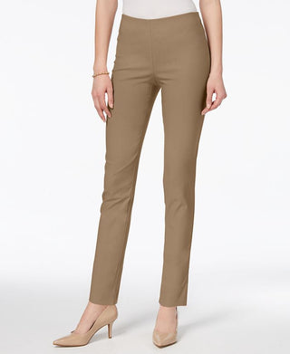 Charter Club Women's Tummy Control Skinny Pants Brown Size 8