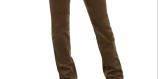 Charter Club Women's Lexington Straight Leg Corduroy Pants Green Size 6 Petite