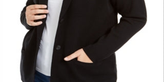 Charter Club Women's Plus Cotton Blazer Sweater Black Size 0X