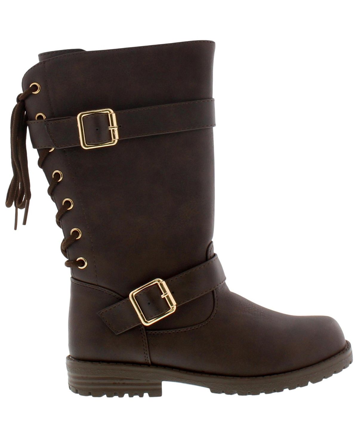 Diamond Girl Little & Big Girl's Janice Lacey Boots Brown Size 3 M