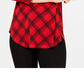 Charter Club Women's V Neck Printed Three Quarter Sleeve Top Red Size XX-Large