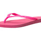 Havaiana Women's Slim Textured Thong Flip Flops Pink Size 9.5