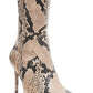 Steve Madden Women's Tina Fabric Pointed Toe Ankle Fashion Boots Beige Snake Size 9 M