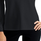 JM Collection Women's Sheer Sleeve Top Black Size X-Small