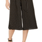 Vince Camuto Women's Polka Dot Cropped Jumpsuit Black Size 8