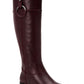 Alfani Women's Bexleyy Riding Wide-Calf Leather Boots Purple Red Size 7 M