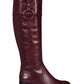 Alfani Women's Bexleyy Riding Wide-Calf Leather Boots Purple Red Size 7 M