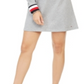 Tommy Hilfiger Women's Lace up Hoodie Sweatshirt Dress -Gray Size -S