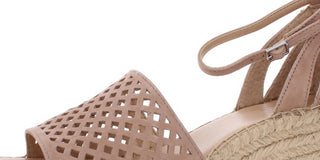 Franco Sarto Women's Calabria Perforated Ankle Strap Dress Pink Size 9.5M