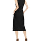 INC International Concepts Women's Belted MIDI Sweater Dress Black Size Small