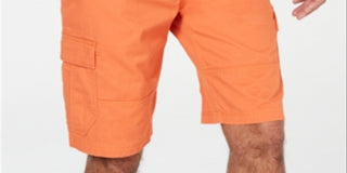 American Rag Men's Frat Boy's Relaxed Fit Cargo Shorts Orange Size 32