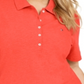 Tommy Hilfiger Women's Plus Pique Polo Shirt Orange Size 1X