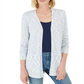 Charter Club Women's Curved Hem Completer Sweater Blue Size X-Large