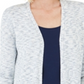 Charter Club Women's Curved Hem Completer Sweater Blue Size X-Large
