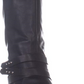 Material Girl Women's Damien Faux Leather Studded Knee High Boots Black Size 6.5 M