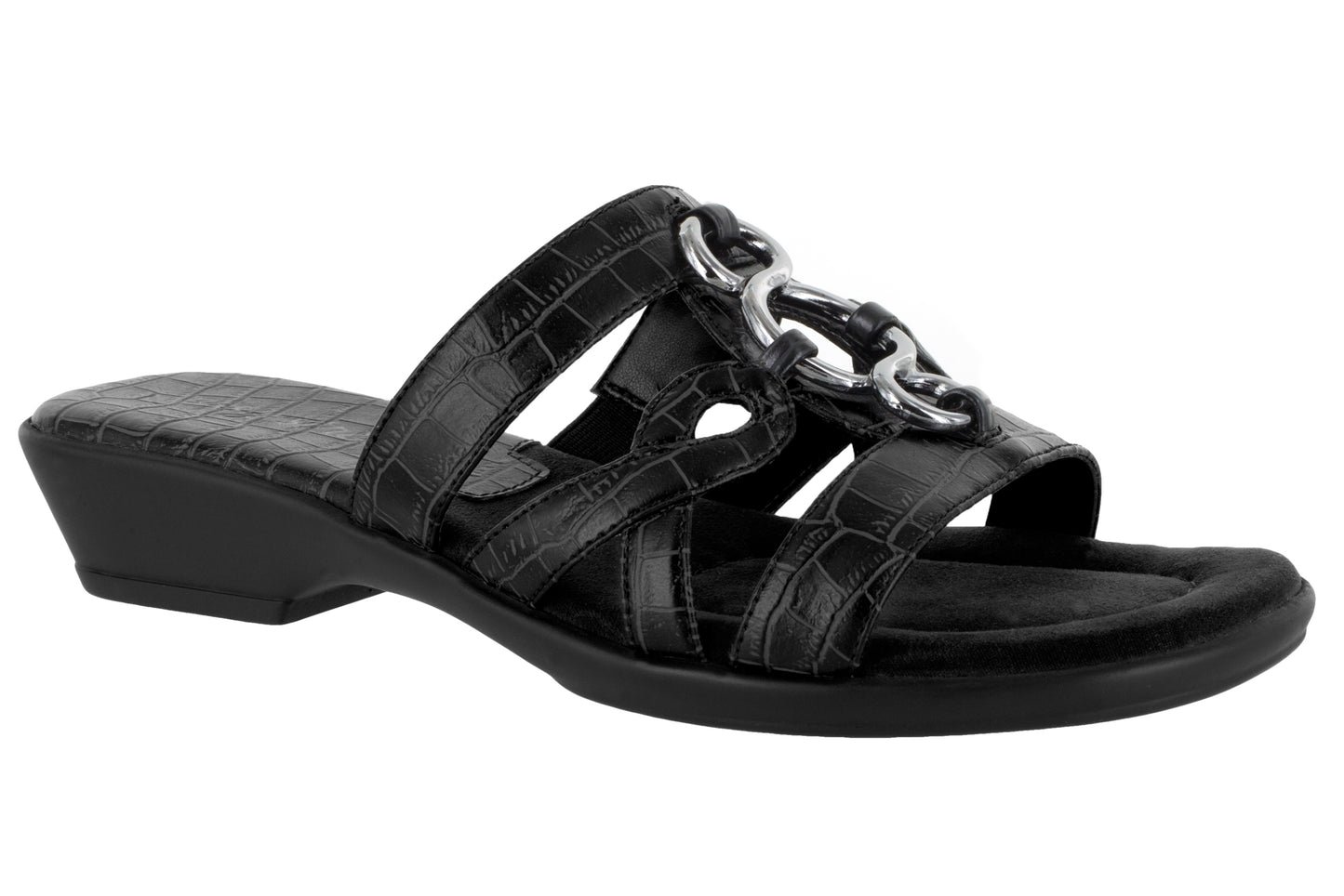 Easy Street Women's Torrid Mules Wide Black Size 11 W