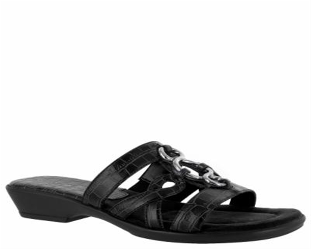 Easy Street Women's Torrid Mules Wide Black Size 11 W