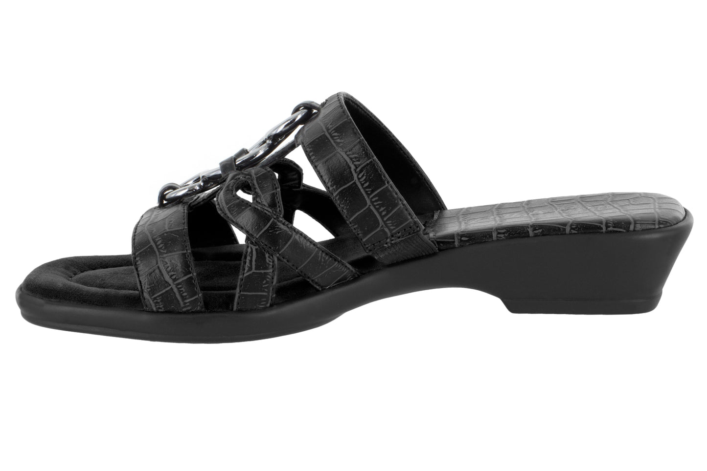 Easy Street Women's Torrid Mules Wide Black Size 11 W