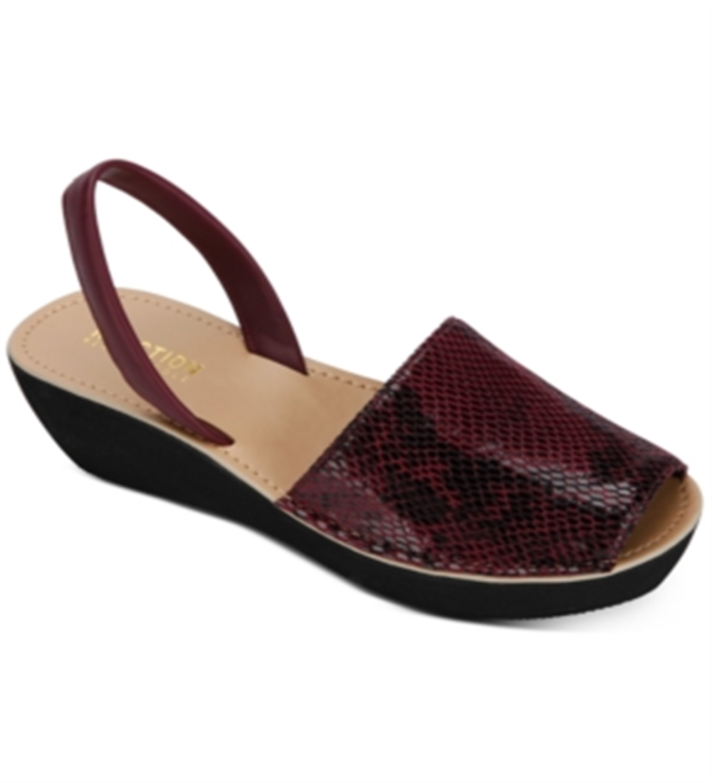 Kenenth Cole Reaction Women's Fine Glass Wedge Sandals Red Size 9 M