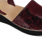 Kenenth Cole Reaction Women's Fine Glass Wedge Sandals Red Size 9 M
