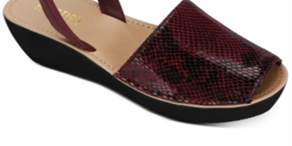 Kenenth Cole Reaction Women's Fine Glass Wedge Sandals Red Size 9 M