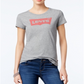 Levi's Women's Slim Crew Logo Tee Gray Size Medium