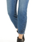 INC International Concepts Women's Rhinestone Curvy Skinny Jeans Blue Size 0