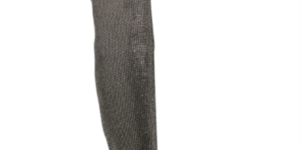 Wild Pair Women's Rhinestone Covered Cushioned Bravy Pointed Toe Block Heel Zip up Dress Boots Gray Size 9.5M