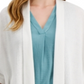 Alfani Women's Solid 3/4 Sleeve Open Cardigan Sweater White Size X-Large