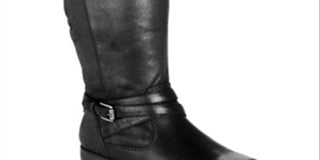 BareTraps Women's Alysha Closed Toe Mid Calf Fashion Boots Black Size 5M