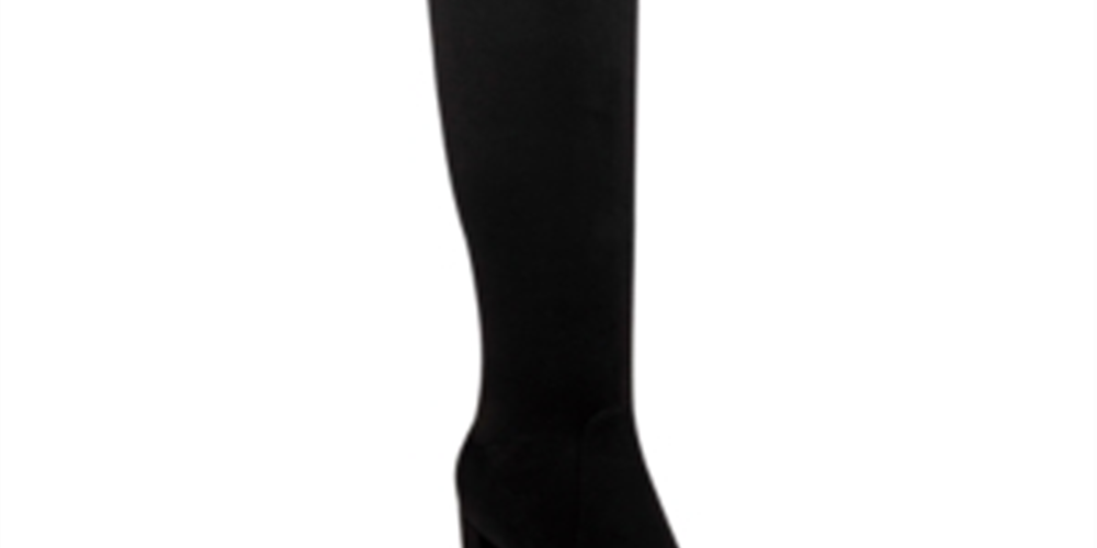 Marc Fisher Women's Zipper Water Resistant Cushioned Vany Pointed Toe Block Heel Heeled Boots Black Size 5.5 M