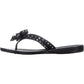Guess Women's Tutu Rhinestone Thong Flip Flops BlackSize -7 M