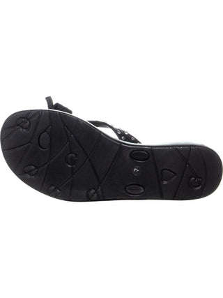 Guess Women's Tutu Rhinestone Thong Flip Flops BlackSize -7 M