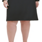 Tommy Hilfiger Women's Plus Lace Sleeve a Line Dress Black Size 22W
