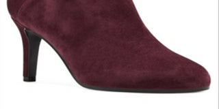 Bandolino Women's Dawn Leather Almond Toe Ankle Fashion Boots Red Size 11 M