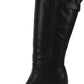 Rialto Women's Buckle Accent Pointed Toe Stiletto Zip up Dress Boots Black Size 6.5 M